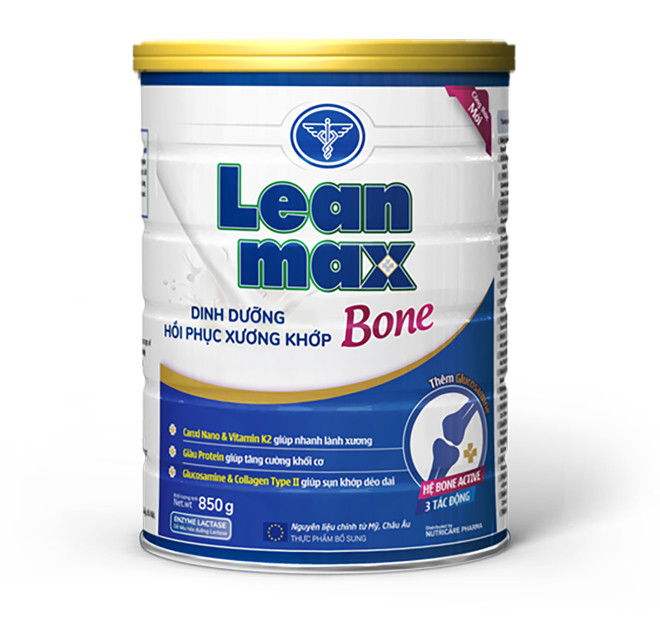 Alt: Sữa Leanmax Bone hỗ trợ phục hồi xương khớp
