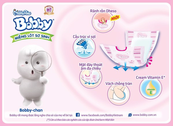 So sánh bỉm Bobby với bỉm Huggies