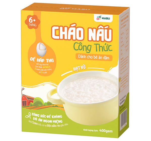 Cháo ăn dặm Mabu có vị lạ, thơm mùi gạo tự nhiên