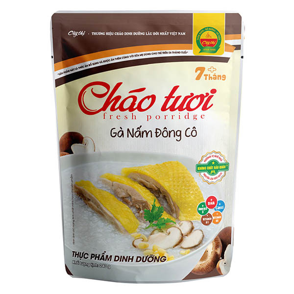Cháo tươi Cây Thị bổ sung canxi, DHA hỗ trợ hệ xương răng của bé phát triển chắc khỏe