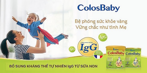 Tăng cường miễn dịch cho trẻ nhờ sữa non ColosBaby Gold