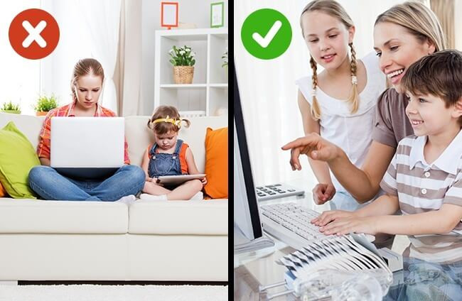 Hãy thử cách này để con chơi điện thoại, xem tivi, truy cập internet một cách thông minh