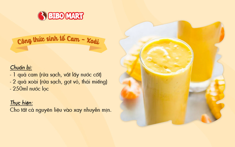 Mách mẹ 4 công thức sinh tố từ Cam giúp đẩy lùi virus phòng bệnh cực tốt