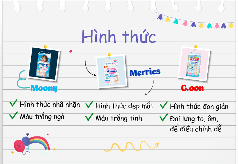 So sánh chi tiết Merries, Goo.N và Moony