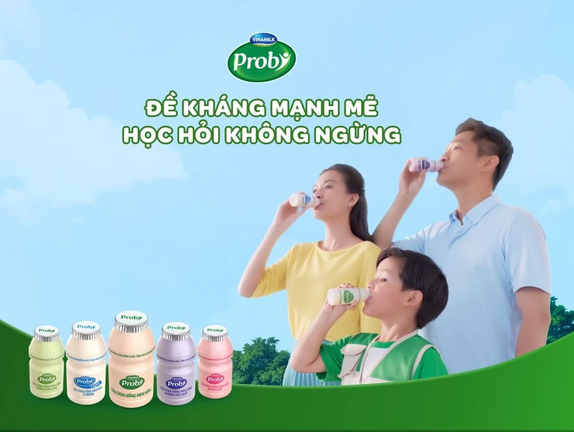Sữa chua Probi đồng hành cùng hệ tiêu hóa khỏe mạnh mỗi ngày