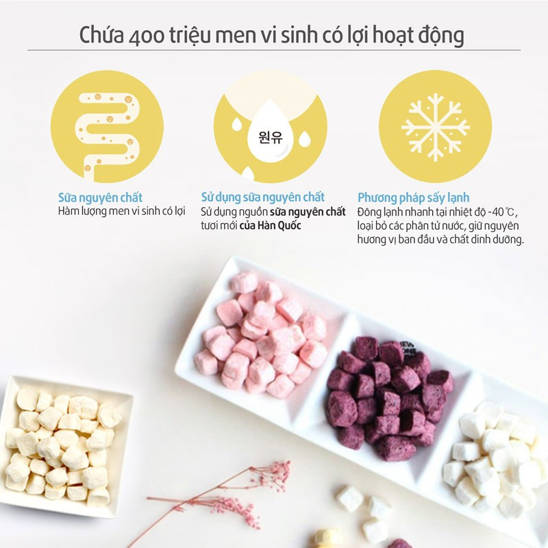 Bé ăn ngon, mẹ an tâm cùng sữa chua hoa quả sấy lạnh Bebedang