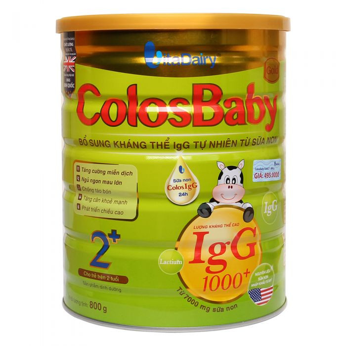 Tăng cường miễn dịch cho trẻ nhờ sữa non ColosBaby Gold